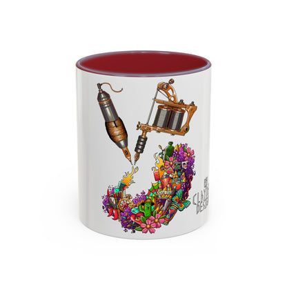 Accent Coffee Mug-Doodle Tattoo