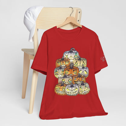Halloween Pumpkin Unisex Jersey Short Sleeve Tee