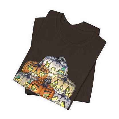 Halloween Pumpkin Unisex Jersey Short Sleeve Tee