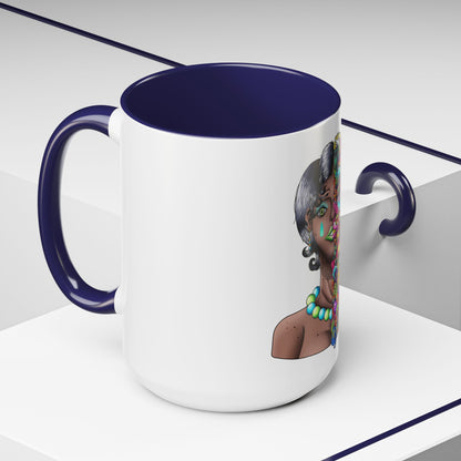 Accent Coffee Mug-Doodle Girl
