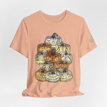 Halloween Pumpkin Unisex Jersey Short Sleeve Tee