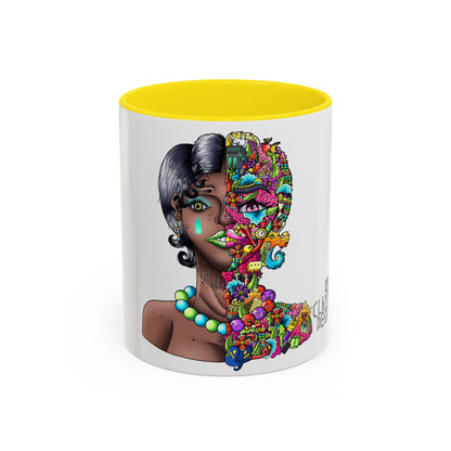 Accent Coffee Mug-Doodle Girl