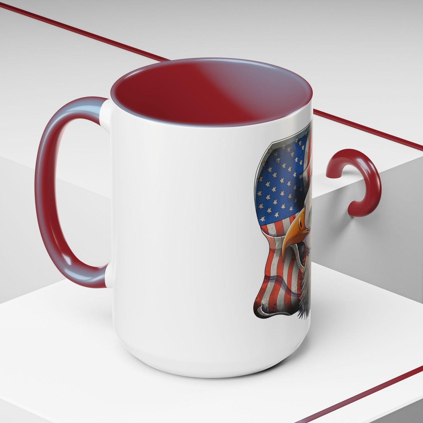 Accent Coffee Mug-American Flag