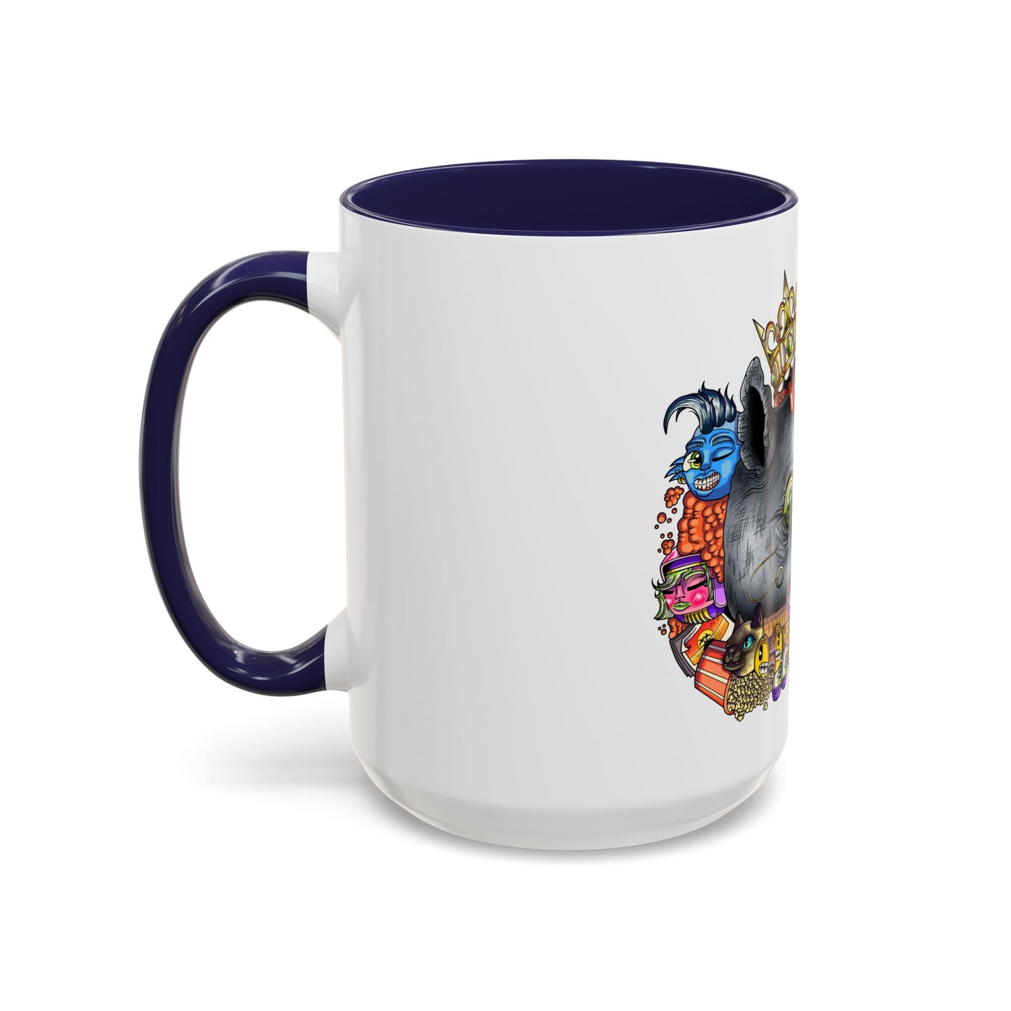 Accent Coffee Mug-Doodle Rhino