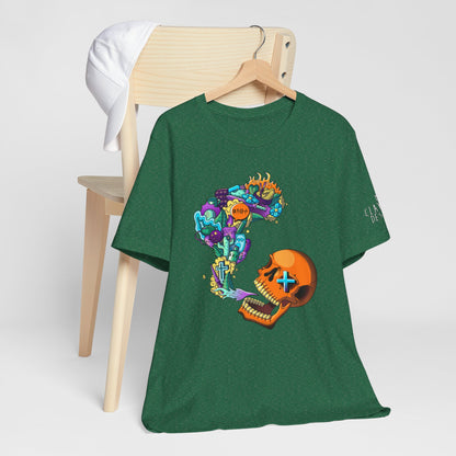 Unisex Jersey Short Sleeve Tee-Doodle Skull
