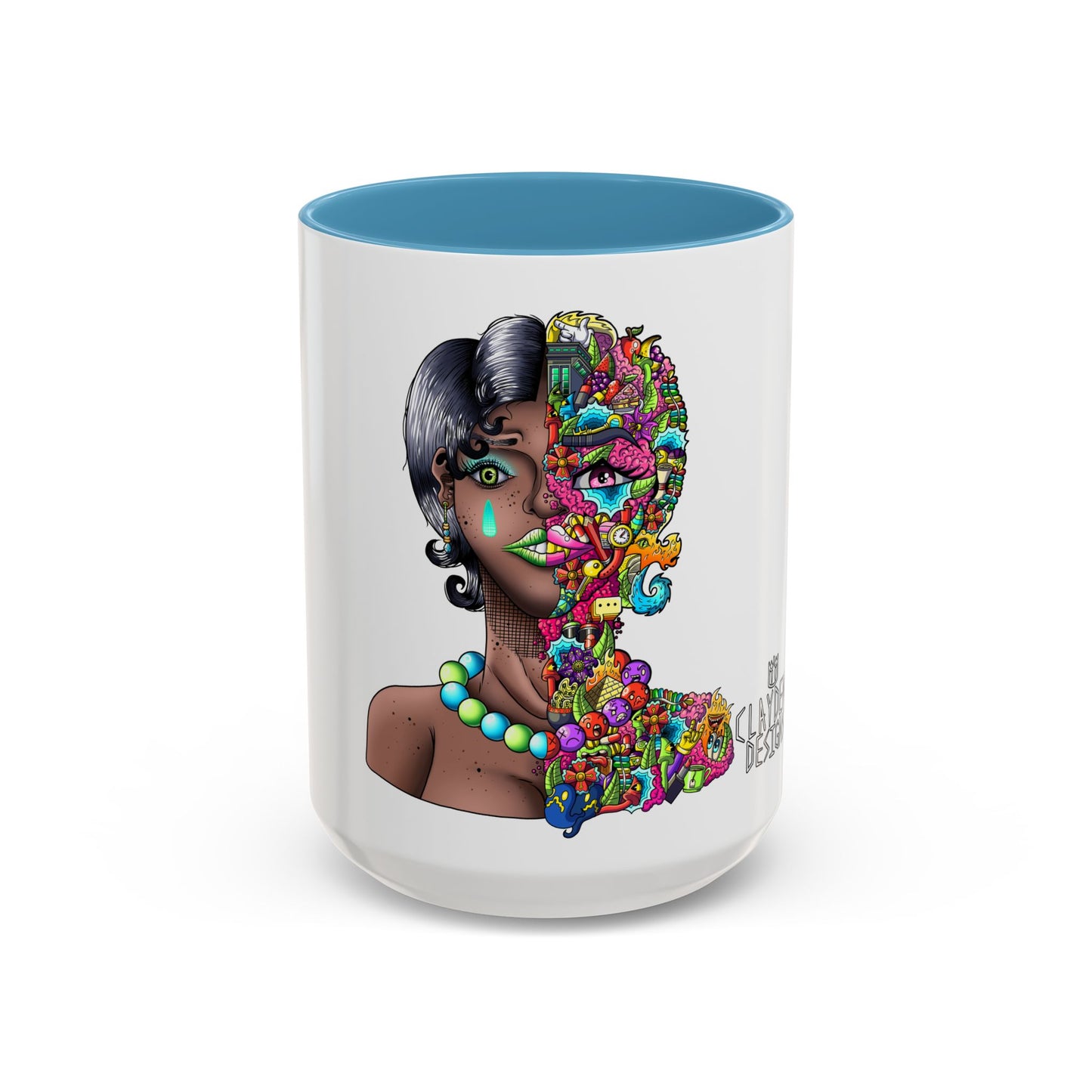 Accent Coffee Mug-Doodle Girl