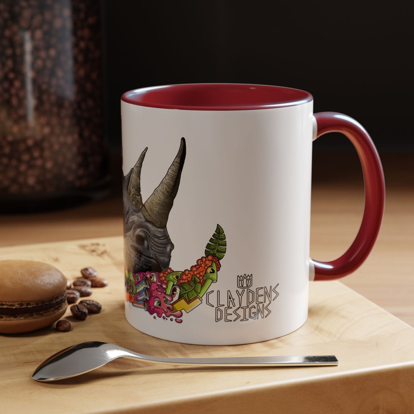 Accent Coffee Mug-Doodle Rhino
