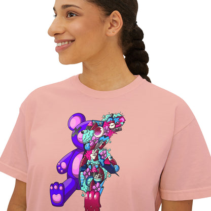 Women's Boxy Tee-Doodle Teddy