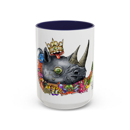 Accent Coffee Mug-Doodle Rhino