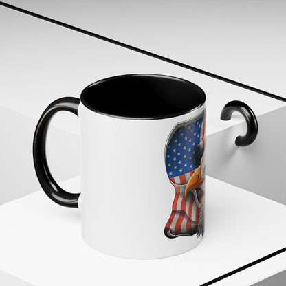 Accent Coffee Mug-American Flag