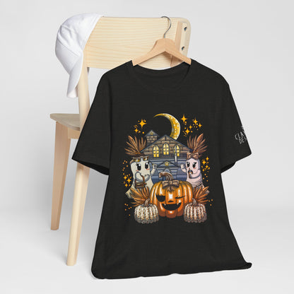Halloween Pumpkin Unisex Jersey Short Sleeve Tee