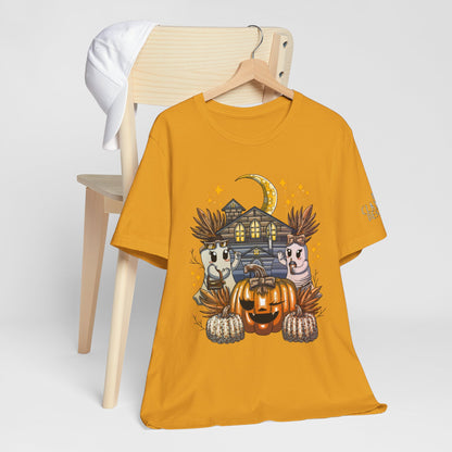 Halloween Pumpkin Unisex Jersey Short Sleeve Tee