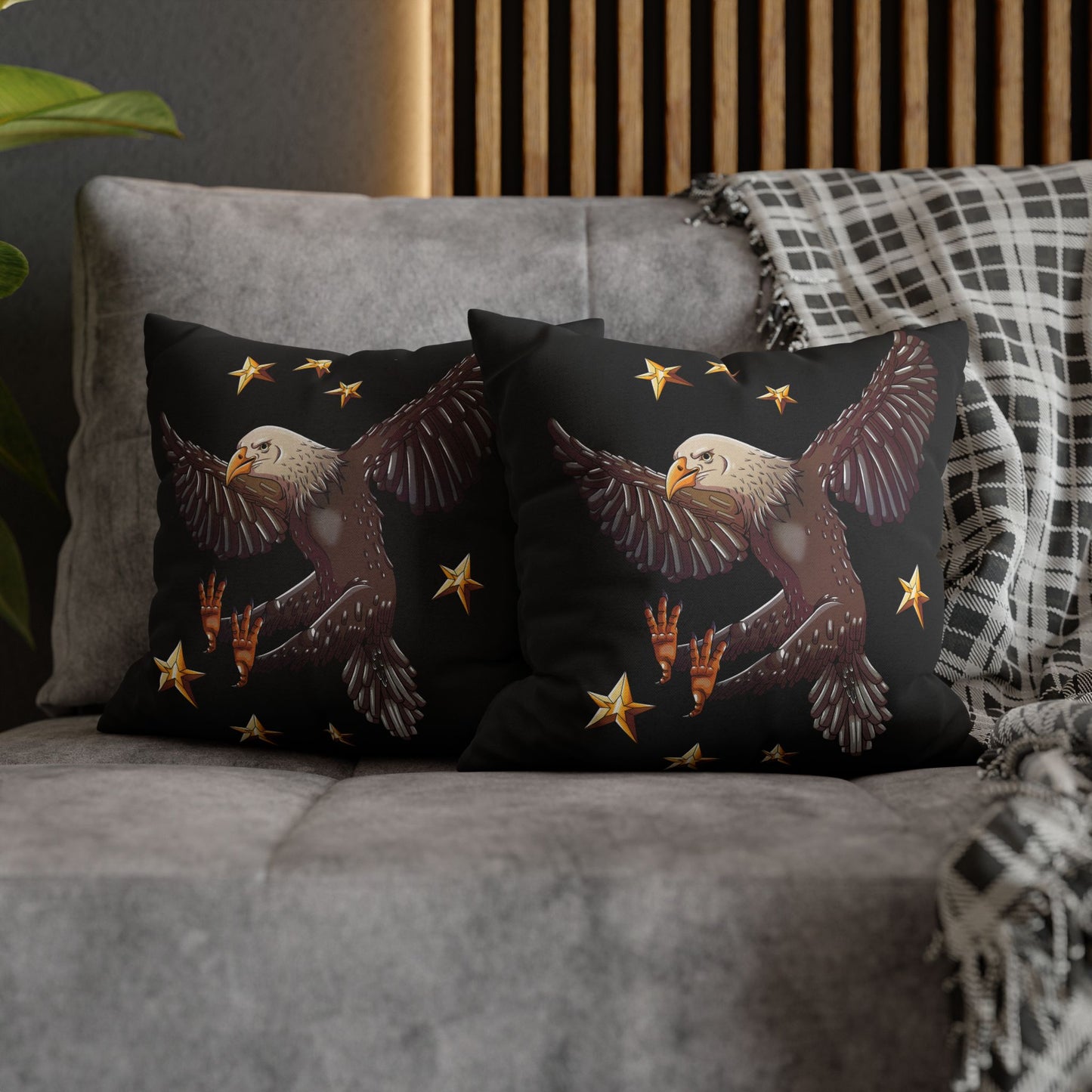 Spun Polyester Square Pillowcase