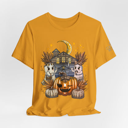 Halloween Pumpkin Unisex Jersey Short Sleeve Tee