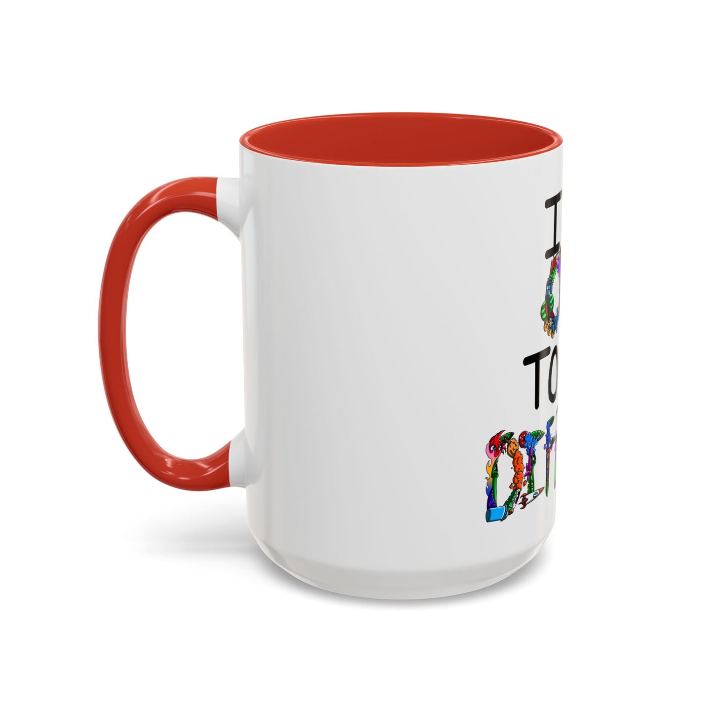 Accent Coffee Mug-Doodle It's OK to be Different