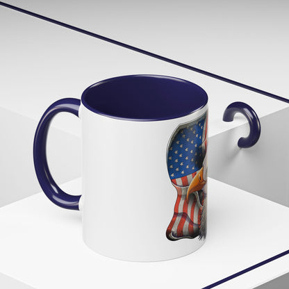 Accent Coffee Mug-American Flag
