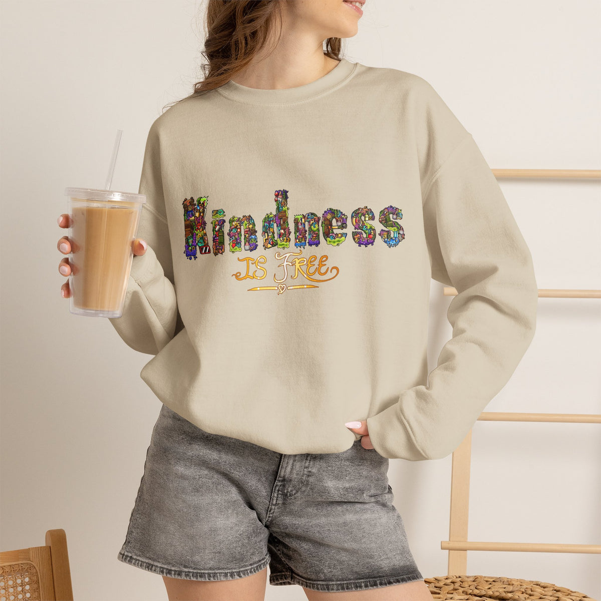 Kindness Is Free Unisex Heavy Blend™ Crewneck Sweatshirt