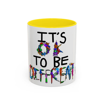 Accent Coffee Mug-Doodle It's OK to be Different