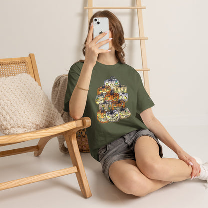 Halloween Pumpkin Unisex Heavy Cotton Tee