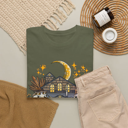 Adult Halloween Pumpkin Unisex Heavy Cotton Tee