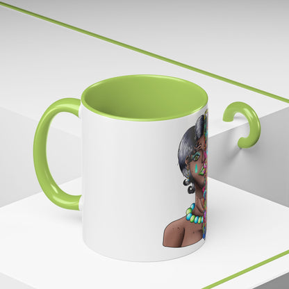 Accent Coffee Mug-Doodle Girl