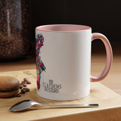 Accent Coffee Mug-Doodle Teddy