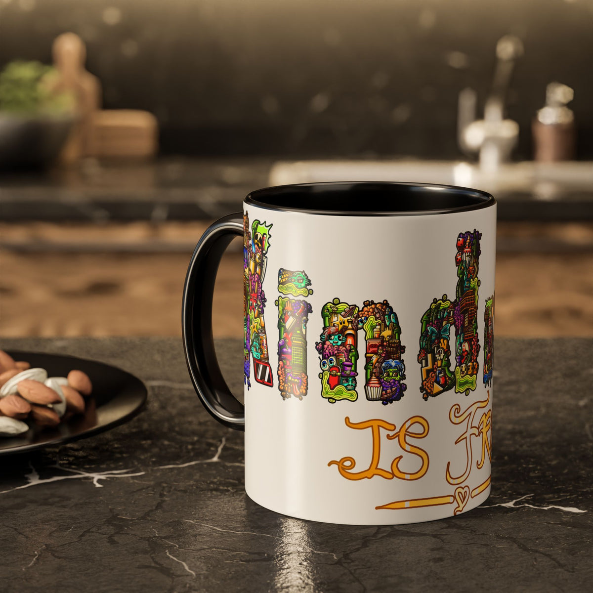 Kindness is Free Colorful Mugs (11oz, 15oz)