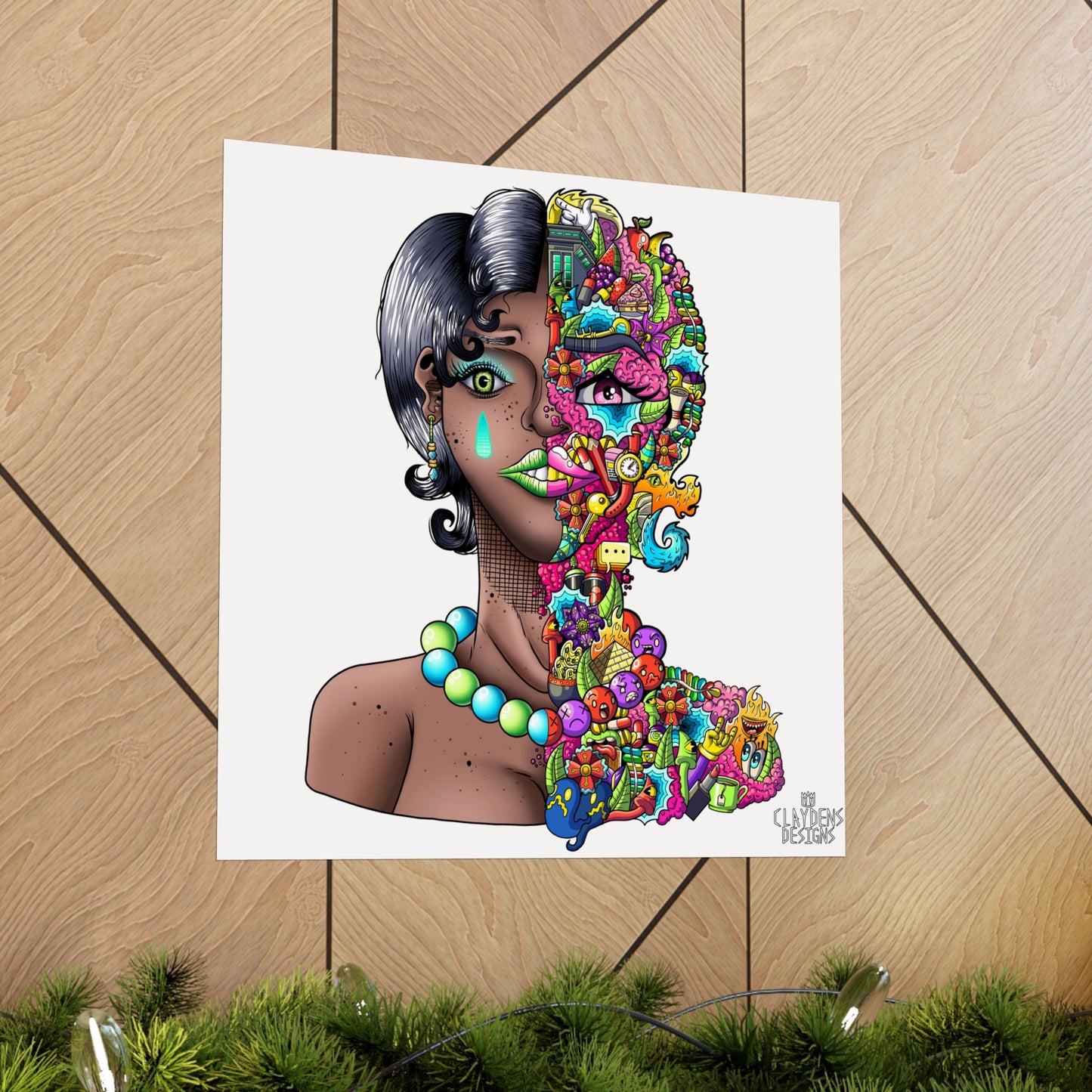 Doodle Girl Poster