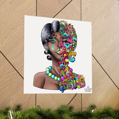 Doodle Girl Poster