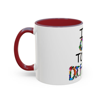 Accent Coffee Mug-Doodle It's OK to be Different