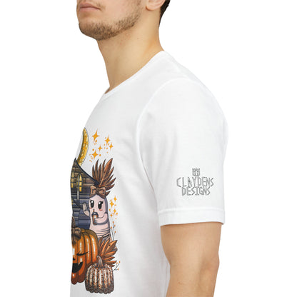 Halloween Pumpkin Unisex Jersey Short Sleeve Tee