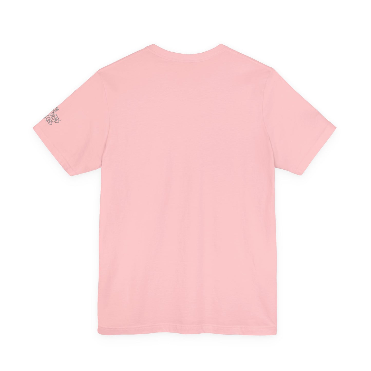 Bella+Canvas Unisex Jersey Short Sleeve Tee with print on sleeve