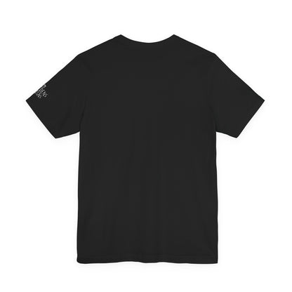Bella+Canvas Unisex Jersey Short Sleeve Tee with print on sleeve