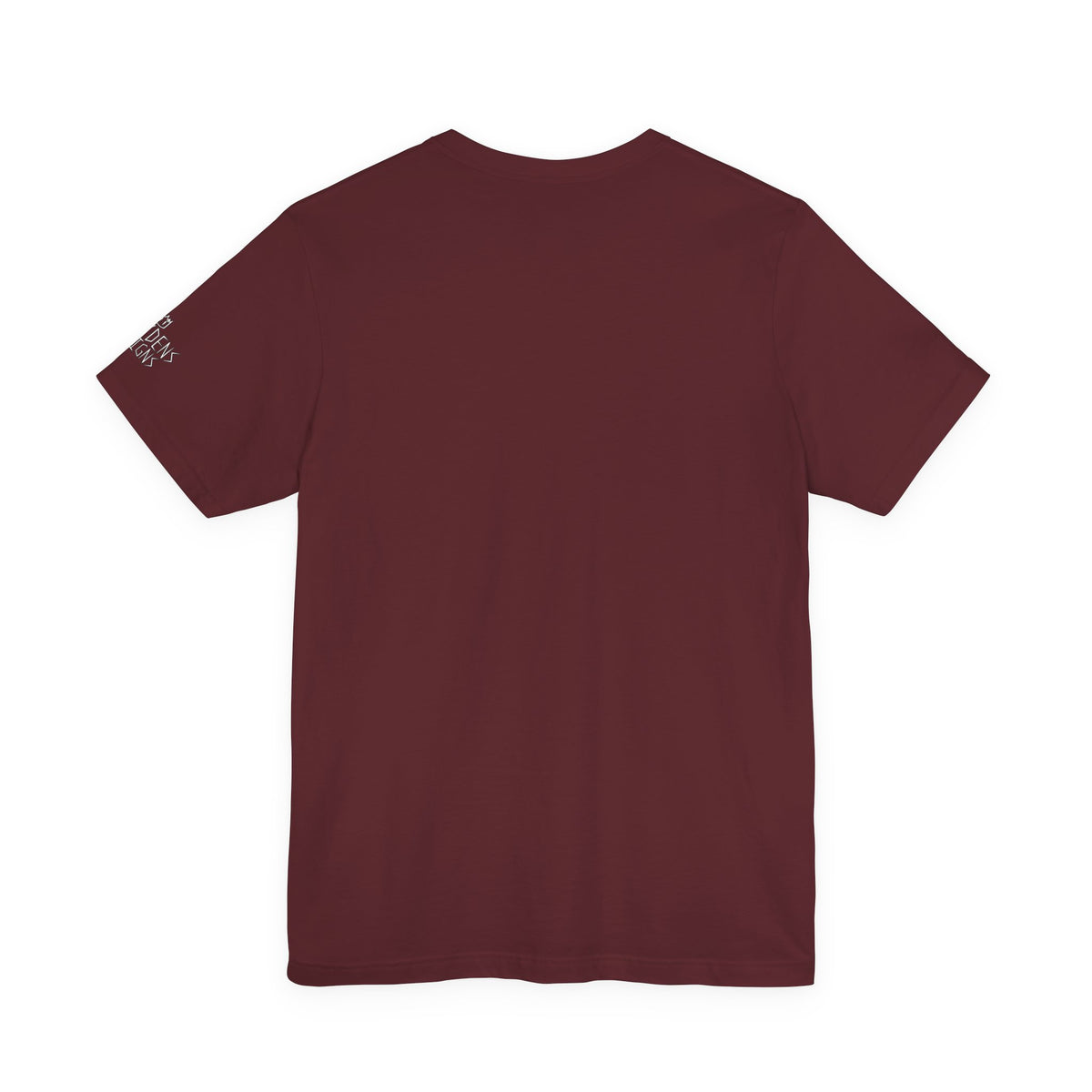 Bella+Canvas Unisex Jersey Short Sleeve Tee with print on sleeve
