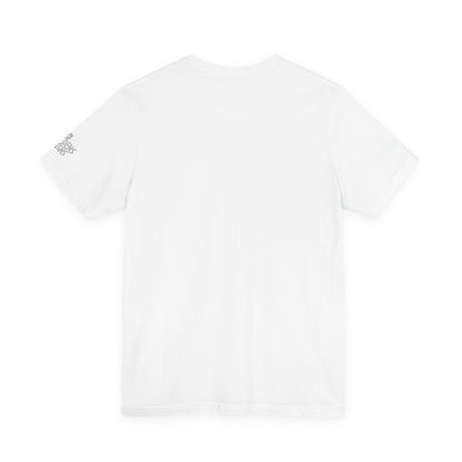 Bella+Canvas Unisex Jersey Short Sleeve Tee with print on sleeve