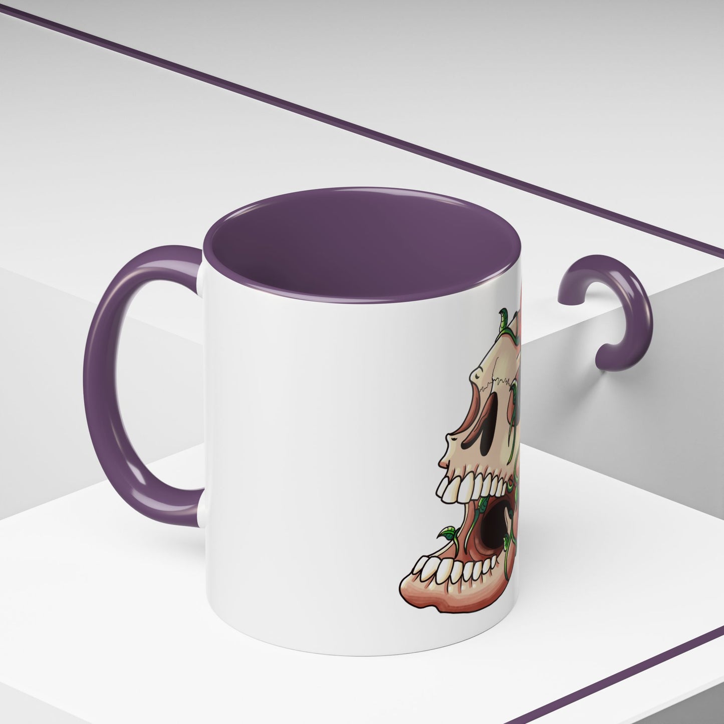 Accent Coffee Mug-Skull design