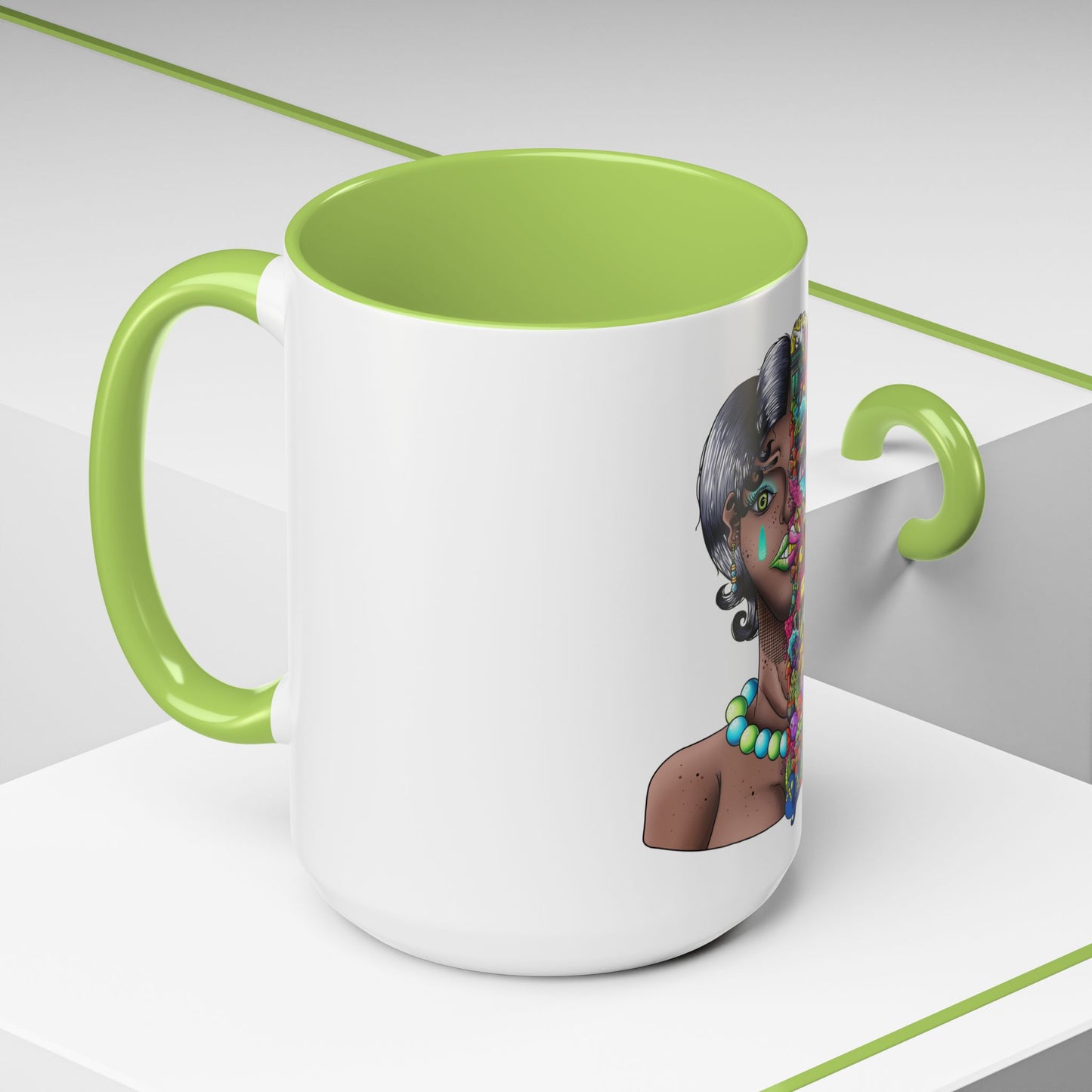 Accent Coffee Mug-Doodle Girl