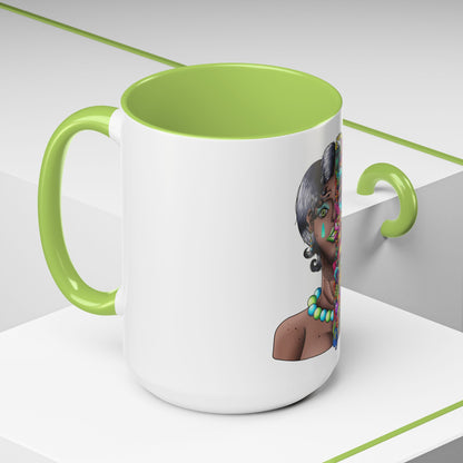 Accent Coffee Mug-Doodle Girl