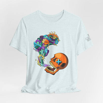 Unisex Jersey Short Sleeve Tee-Doodle Skull