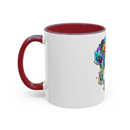 Accent Coffee Mug-Doodle Skull