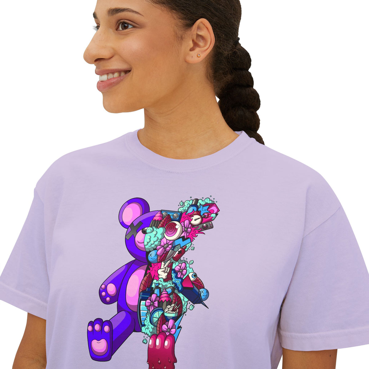 Women's Boxy Tee-Doodle Teddy