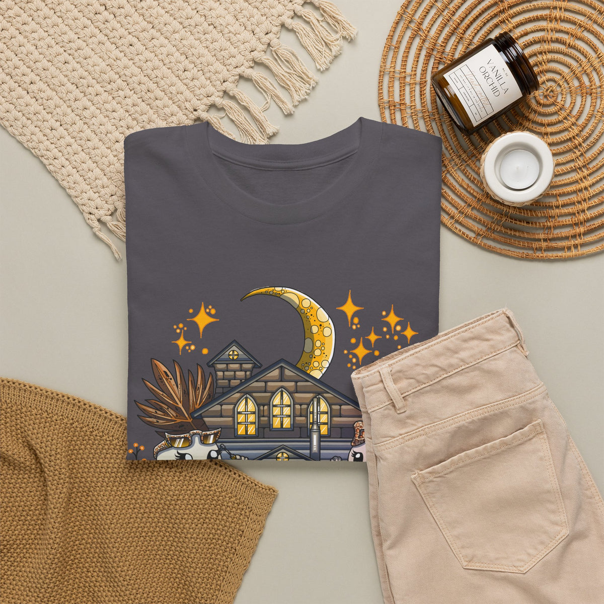 Adult Halloween Pumpkin Unisex Heavy Cotton Tee
