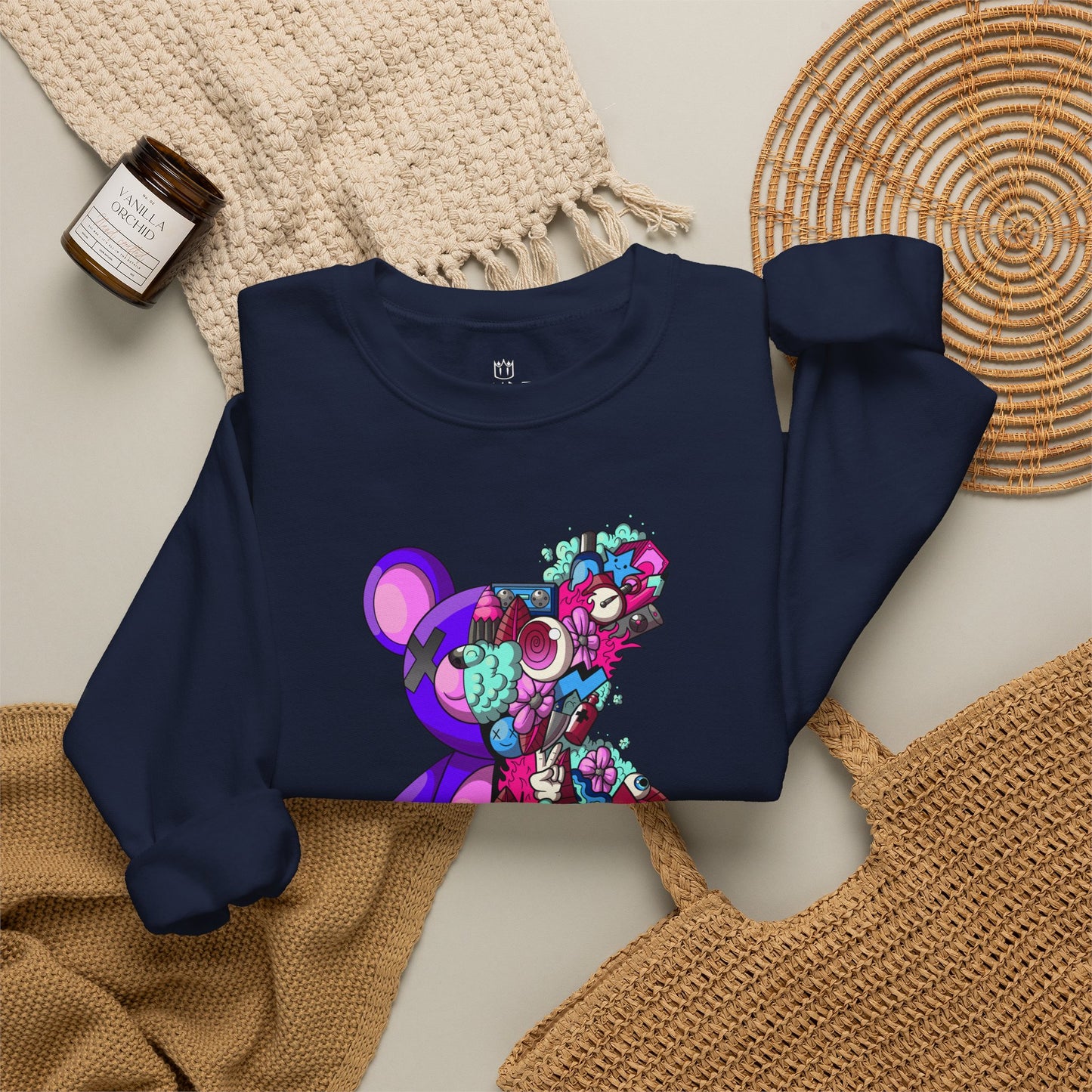 Unisex Heavy Blend™ Crewneck Sweatshirt-Doodle Teddie