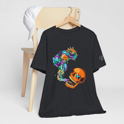 Unisex Jersey Short Sleeve Tee-Doodle Skull