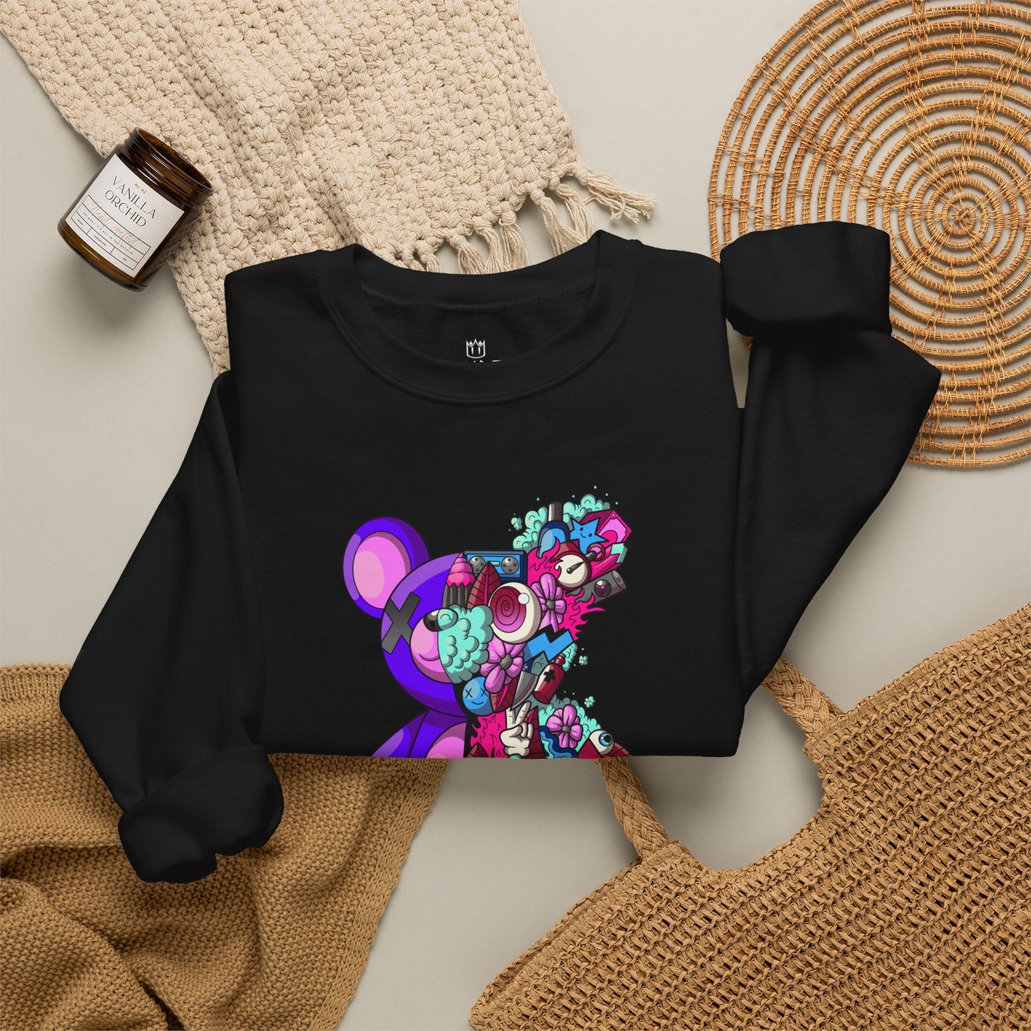 Unisex Heavy Blend™ Crewneck Sweatshirt-Doodle Teddie