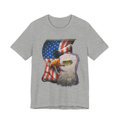 Bella+Canvas Unisex Jersey Short Sleeve Tee with print on sleeve