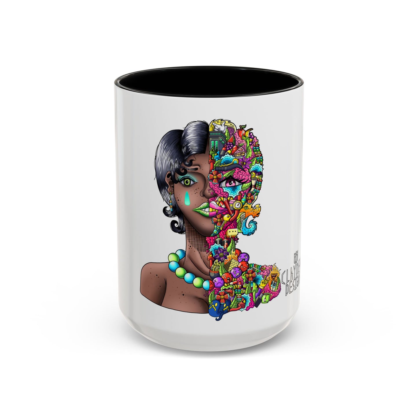 Accent Coffee Mug-Doodle Girl