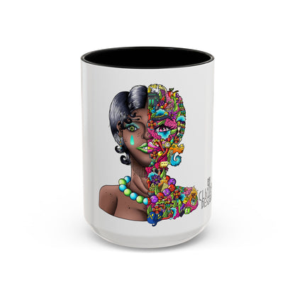 Accent Coffee Mug-Doodle Girl