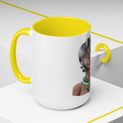 Accent Coffee Mug-Doodle Girl
