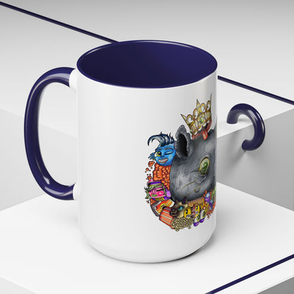 Accent Coffee Mug-Doodle Rhino
